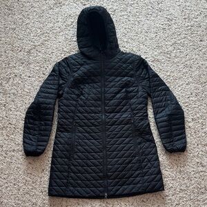 Eddie Bauer Women's Black Down Quilted Puffer Coat